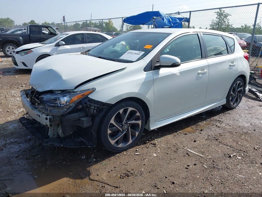 Vin: jtnkarje1hj549292, lot: 46011176, toyota corolla im 20172
