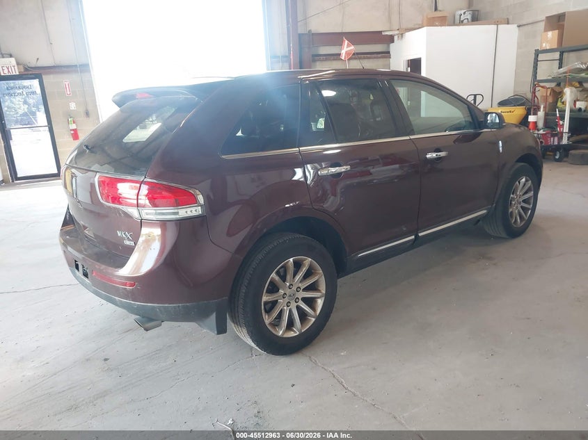 Vin: 2lmdj8jk2cbl14815, lot: 46011179, lincoln mkx 20124