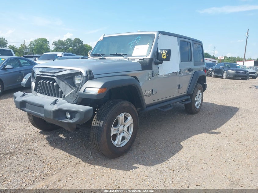 Vin: 1c4hjxdgxkw646288, lot: 46011207, jeep wrangler unlimited sport s 4x4 20192