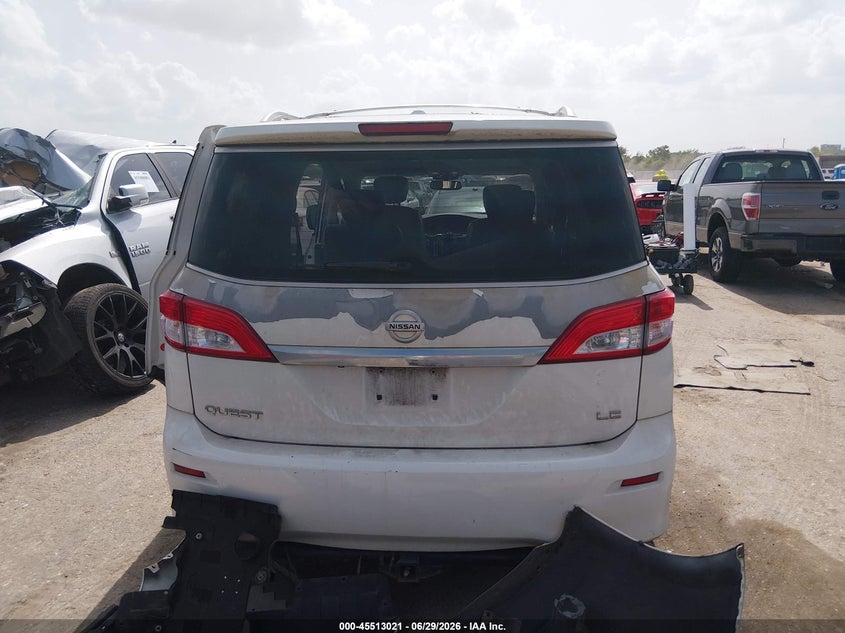 2012 Nissan Quest Le VIN: JN8AE2KP8C9032338 Lot: 45513021