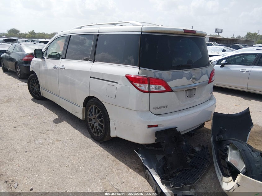 Vin: jn8ae2kp8c9032338, lot: 46011237, nissan quest le 20123