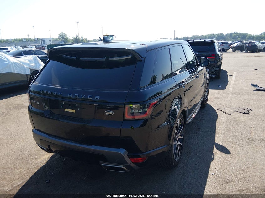 Vin: salwr2su5na213368, lot: 46011263, land rover range rover sport hse silver edition mhev 20224