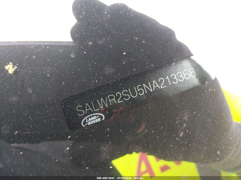 2022 Land Rover Range Rover Sport Hse Silver Edition Mhev VIN: SALWR2SU5NA213368 Lot: 45513047