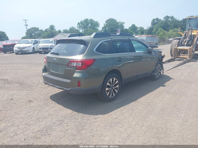 Vin: 4s4bsbnc8g3243853, lot: 46011266, subaru outback 2.5i limited 20164