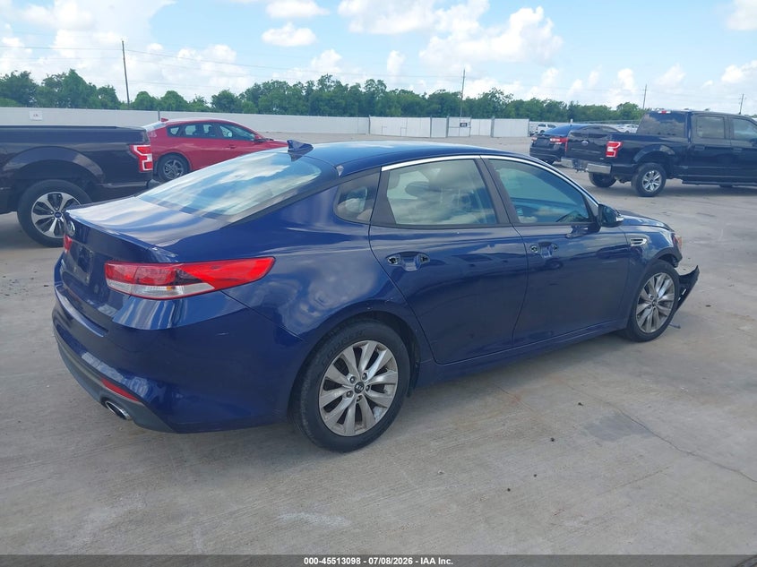 Vin: 5xxgt4l38gg008679, lot: 46011314, kia optima lx 20164