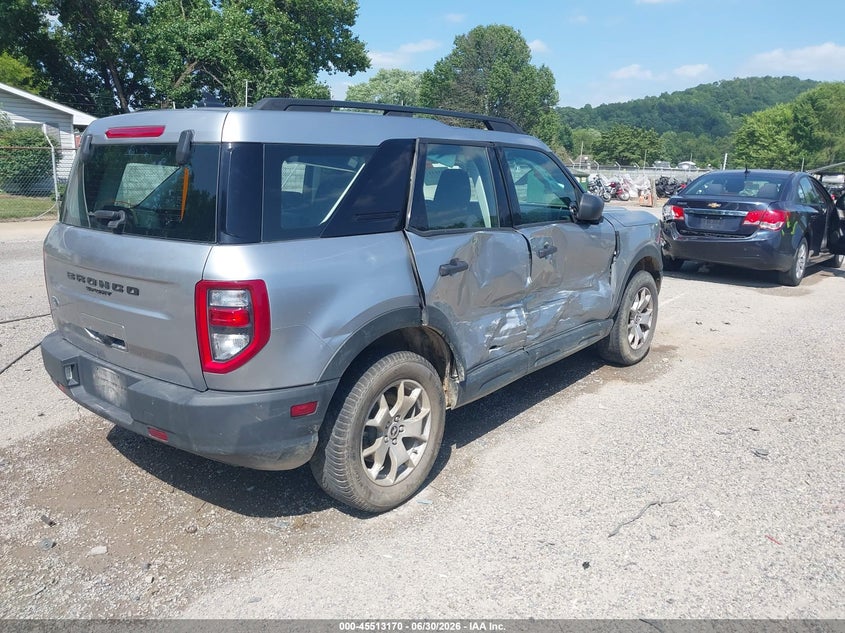 Vin: 3fmcr9a61mra27266, lot: 46011386, ford bronco sport 20214