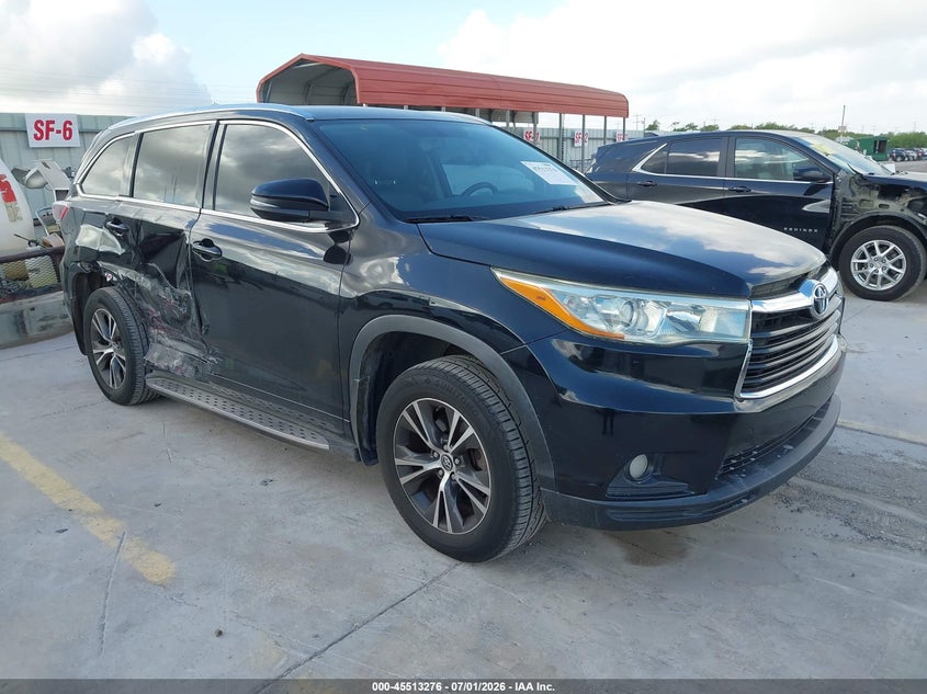 Vin: 5tdkkrfh8gs150370, lot: 46011492, toyota highlander xle v6 2016 img_1