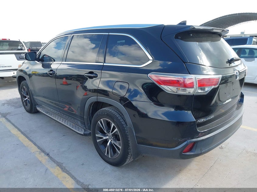 Vin: 5tdkkrfh8gs150370, lot: 46011492, toyota highlander xle v6 20163