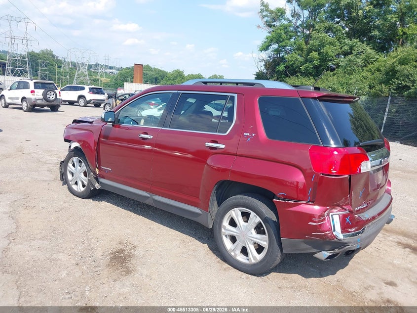 Vin: 2gkflue31g6355888, lot: 46011521, gmc terrain slt 20163