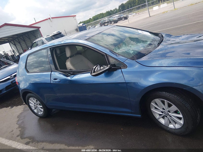 2015 Volkswagen Golf Tsi S 2-Door VIN: 3VW917AUXFM067528 Lot: 45513338