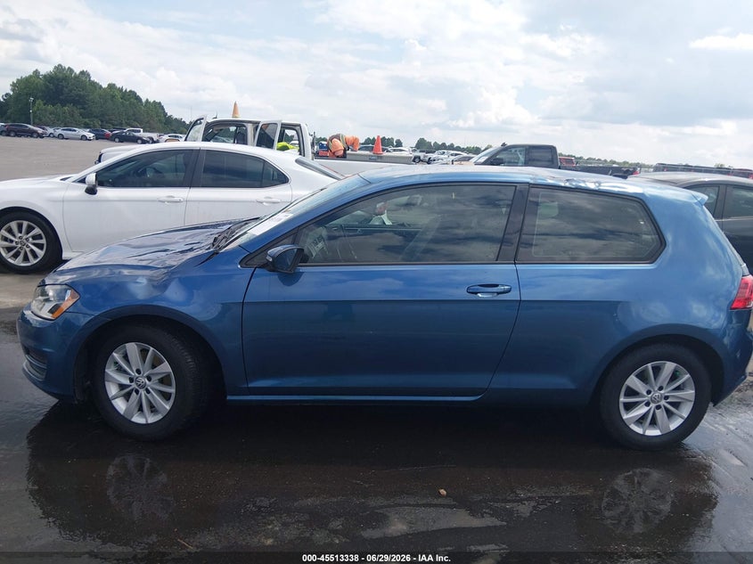 2015 Volkswagen Golf Tsi S 2-Door VIN: 3VW917AUXFM067528 Lot: 45513338