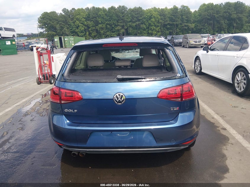 2015 Volkswagen Golf Tsi S 2-Door VIN: 3VW917AUXFM067528 Lot: 45513338