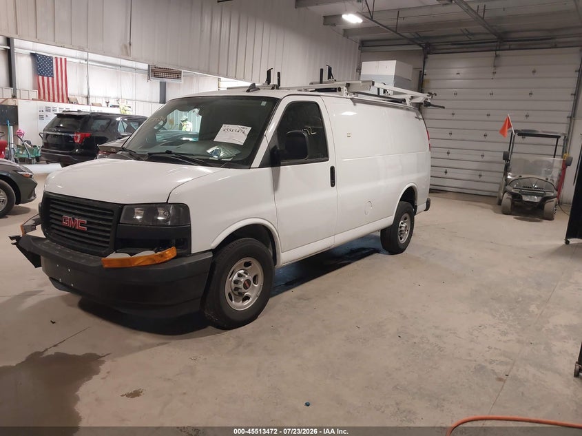 Vin: 1gtw7afp1p1173577, lot: 46011688, gmc savana cargo rwd 2500 regular wheelbase work van 20232