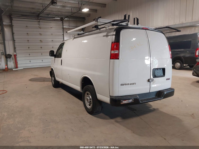 Vin: 1gtw7afp1p1173577, lot: 46011688, gmc savana cargo rwd 2500 regular wheelbase work van 20233