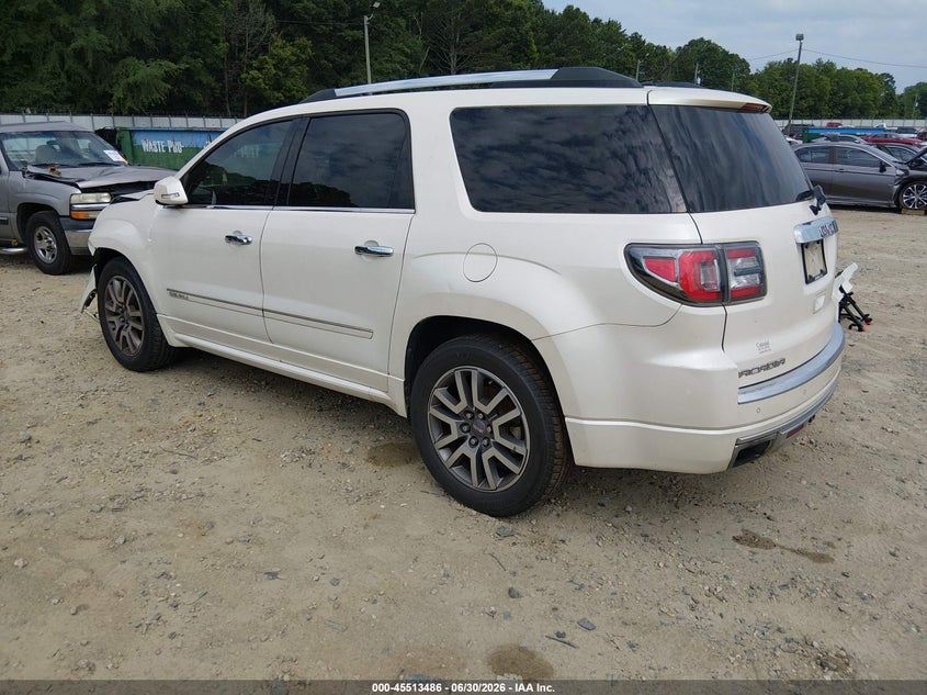 Vin: 1gkkrtkd2dj166606, lot: 46011702, gmc acadia denali 20133
