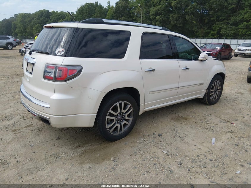 Vin: 1gkkrtkd2dj166606, lot: 46011702, gmc acadia denali 20134