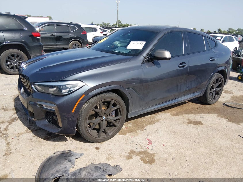 Vin: 5uxcy8c07lle40320, lot: 46011728, bmw x6 m50i 20202