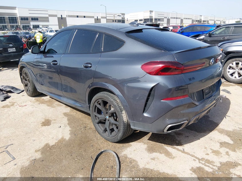 Vin: 5uxcy8c07lle40320, lot: 46011728, bmw x6 m50i 20203