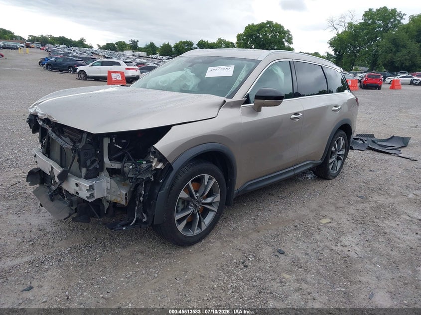 Vin: 5n1dl1fs3nc331650, lot: 46011799, infiniti qx60 luxe awd 20222