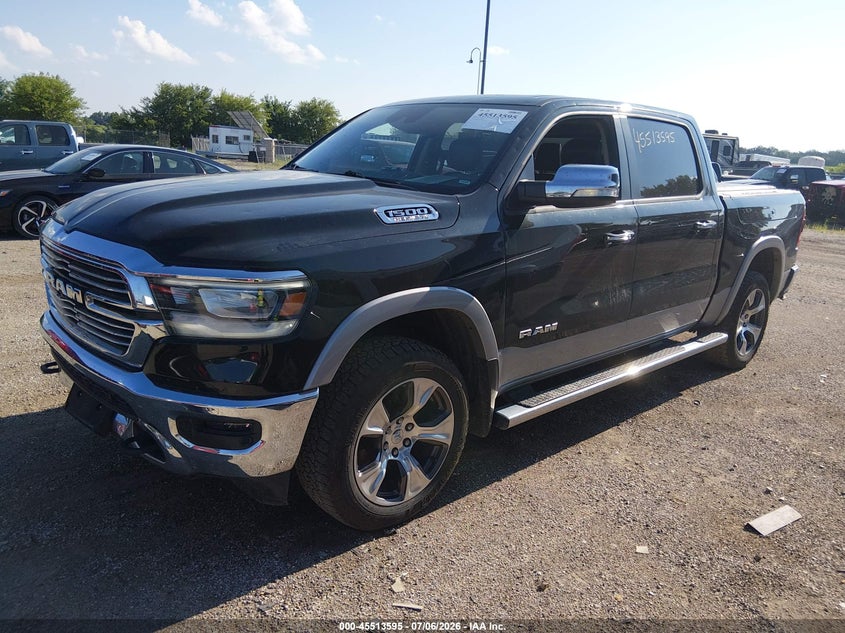 Vin: 1c6srfjt8kn871719, lot: 46011811, ram 1500 laramie  4x4 5'7 box 20192