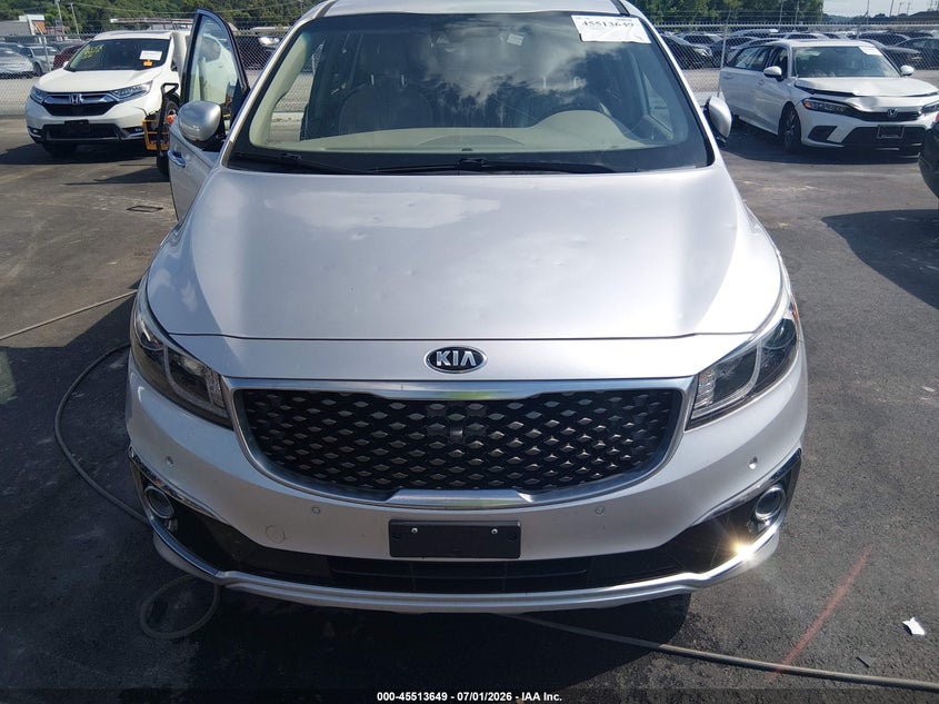 2016 Kia Sedona Sx Luxury VIN: KNDME5C18G6186172 Lot: 45513649