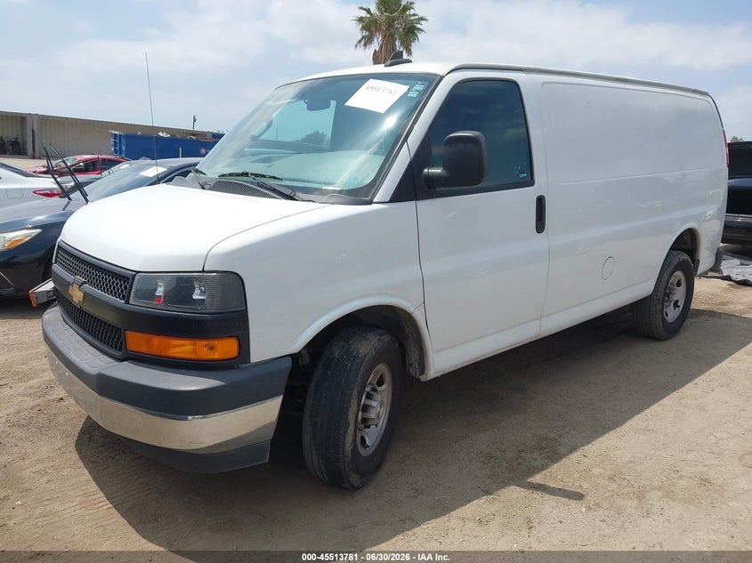 Vin: 1gcwgafp4p1116368, lot: 46011996, chevrolet express cargo rwd 2500 regular wheelbase wt 20232