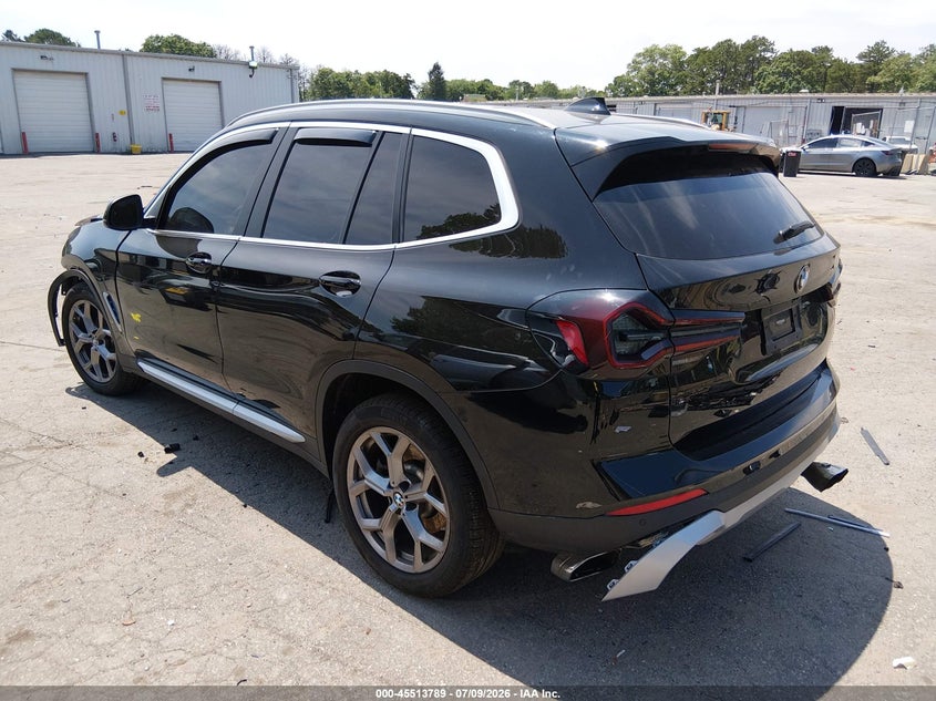 2022 BMW X3 auction photo 3