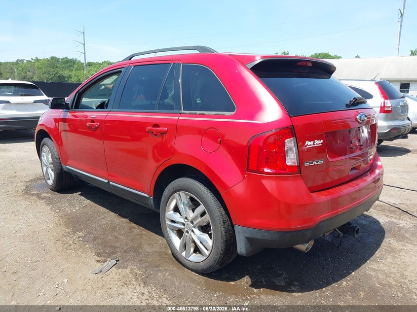 Vin: 2fmdk3jc4cba67267, lot: 46012013, ford edge sel 20123