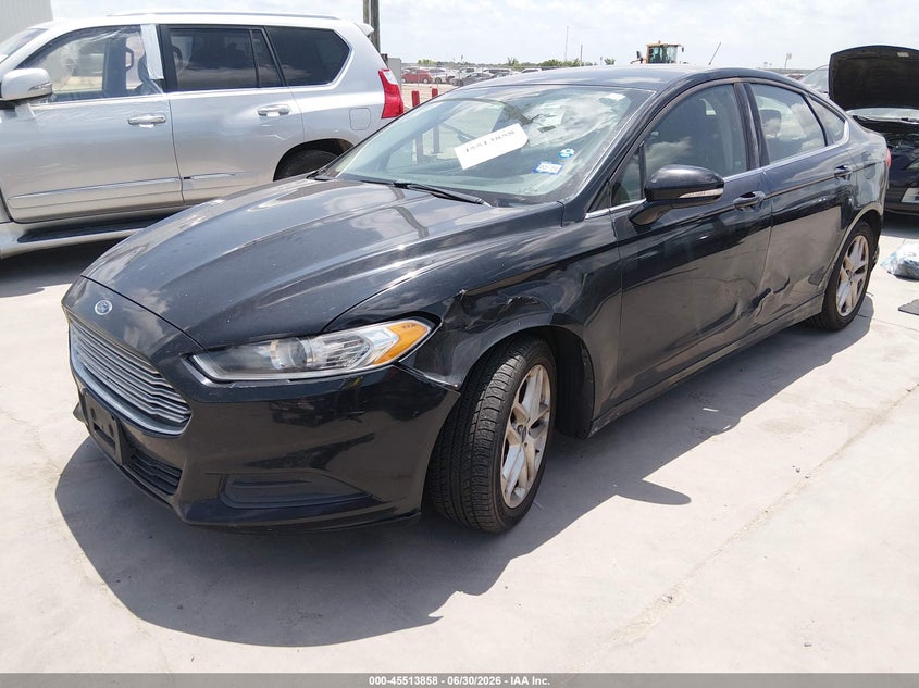 2016 Ford Fusion, Левый зад, IAAI, VIN 3FA6P0H75GR316789 — фото 2