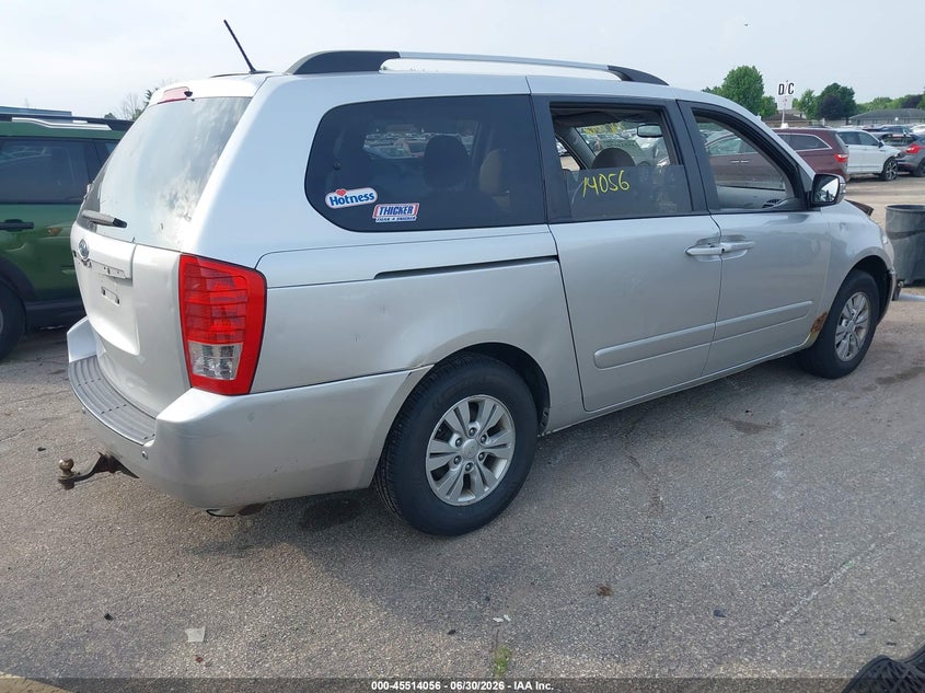 Vin: kndmg4c7xc6431508, lot: 46012272, kia sedona lx 20124