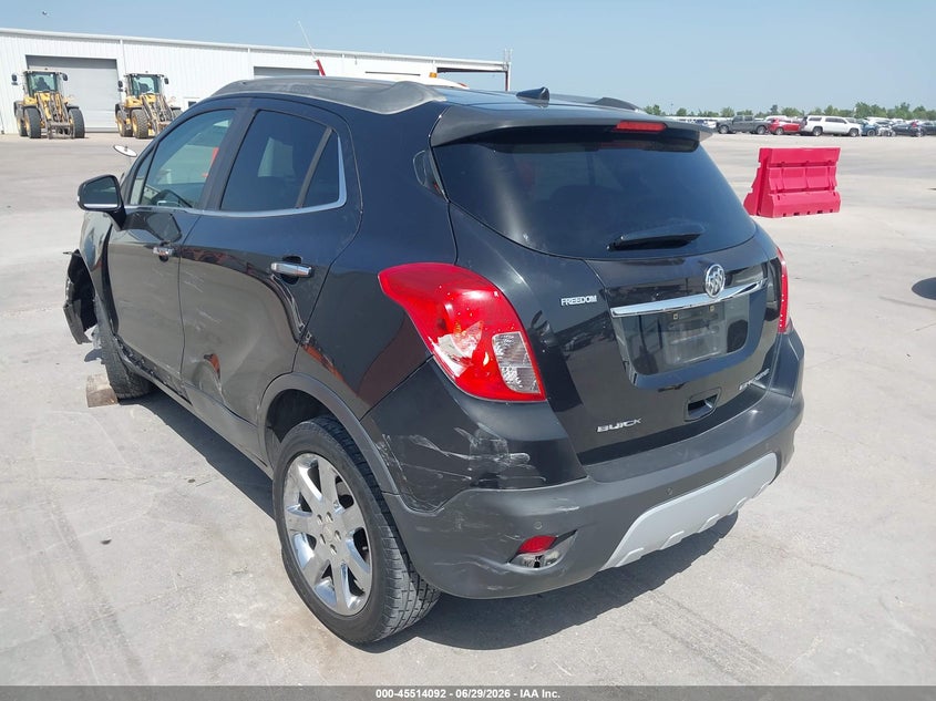 Vin: kl4cjdsbxeb566978, lot: 46012308, buick encore premium 20143