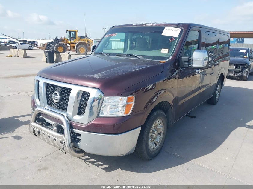 Vin: 5bzaf0aa8dn202085, lot: 46012321, nissan nv passenger nv3500 hd sv v8 20132