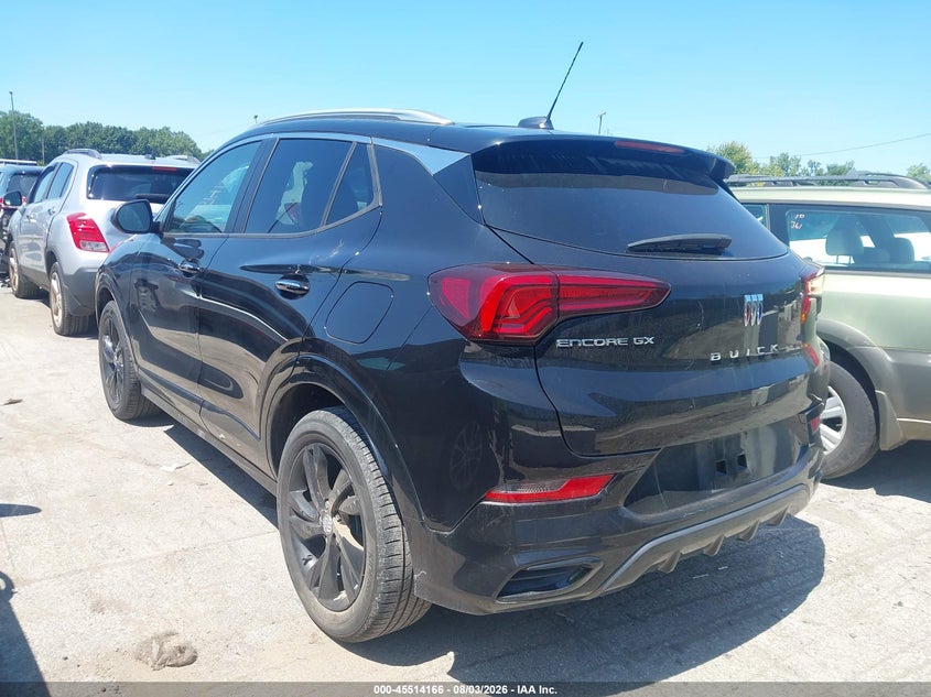 Vin: kl4amdsl9rb068123, lot: 46012381, buick encore gx sport touring fwd 20243