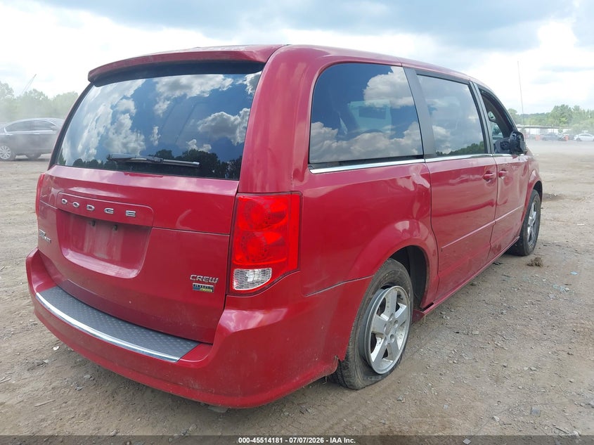 Vin: 2c4rdgdg0cr165097, lot: 46012397, dodge grand caravan crew 20124