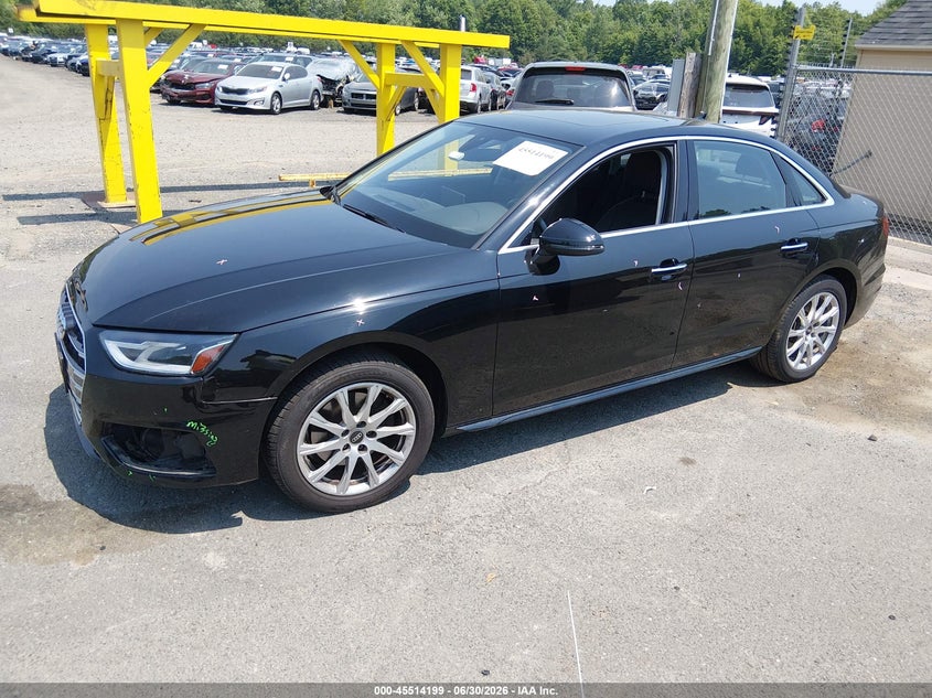 Vin: wauabaf41mn010525, lot: 46012415, audi a4 premium 40 tfsi quattro s tronic 20212