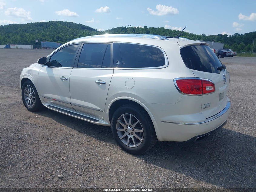 Vin: 5gakrbkd8ej341403, lot: 46012433, buick enclave leather 20143