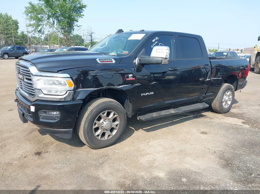 Vin: 3c6ur5fl5pg570286, lot: 46012549, ram 2500 laramie  4x4 6'4 box 20232