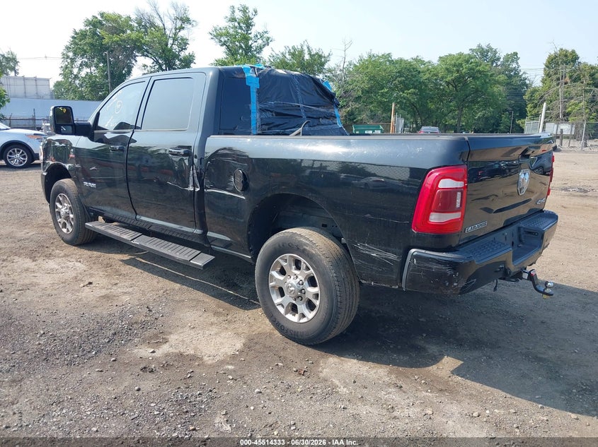 Vin: 3c6ur5fl5pg570286, lot: 46012549, ram 2500 laramie  4x4 6'4 box 20233
