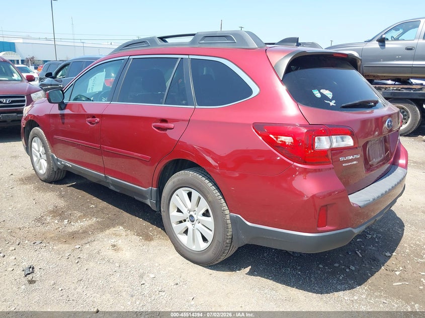 Vin: 4s4bsadc1g3255208, lot: 46012610, subaru outback 2.5i premium 20163