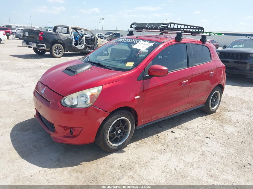 Vin: ml32a4hj2eh017985, lot: 46012629, mitsubishi mirage es 20142