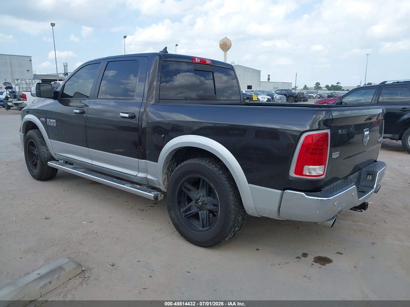 Vin: 1c6rr7nt4hs690917, lot: 46012648, ram 1500 laramie  4x4 5'7 box 20173