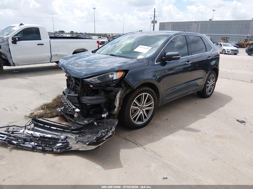 Vin: 2fmpk4k90pba17493, lot: 46012715, ford edge titanium 20232