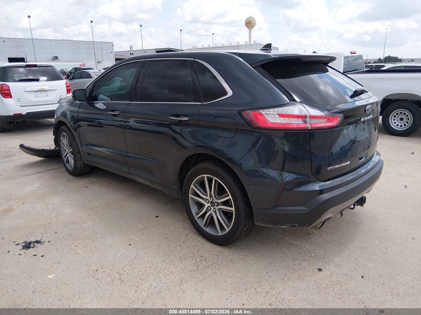 Vin: 2fmpk4k90pba17493, lot: 46012715, ford edge titanium 20233