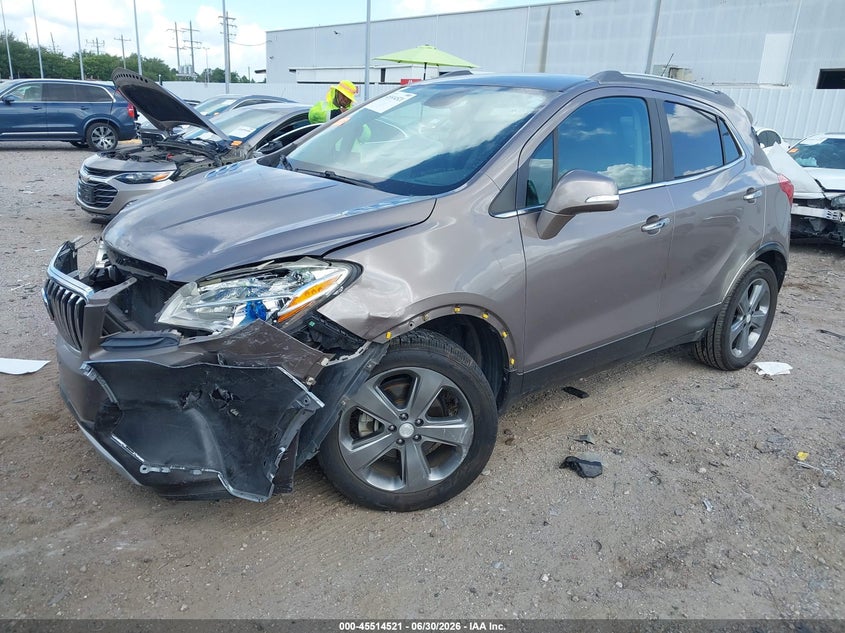 Vin: kl4cjasb8eb719159, lot: 46012737, buick encore 20142