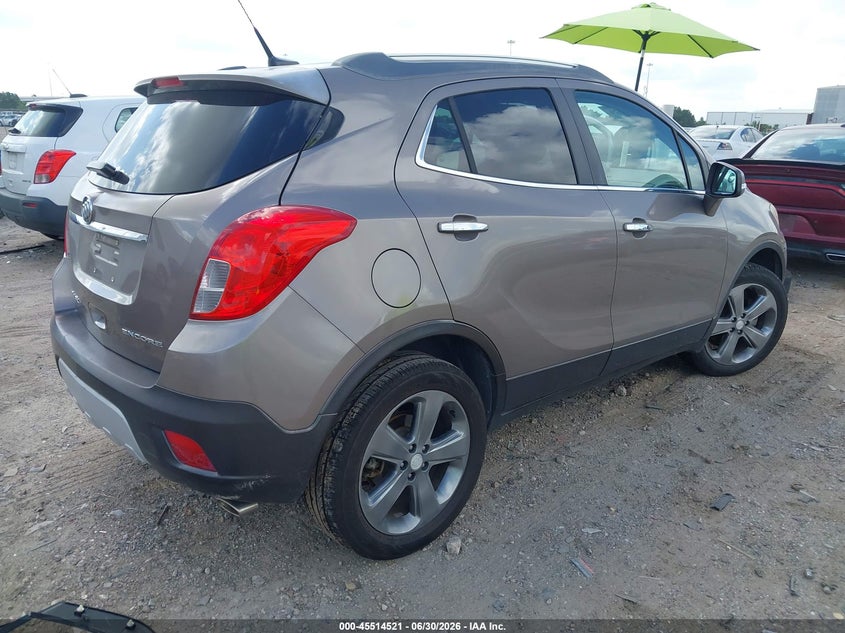 Vin: kl4cjasb8eb719159, lot: 46012737, buick encore 20144