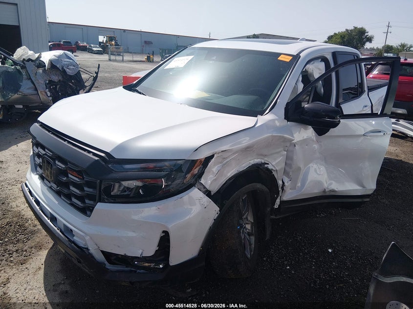 2025 Honda Ridgeline, Left Side, IAAI, VIN 5FPYK3F65SB007659 — photo 2