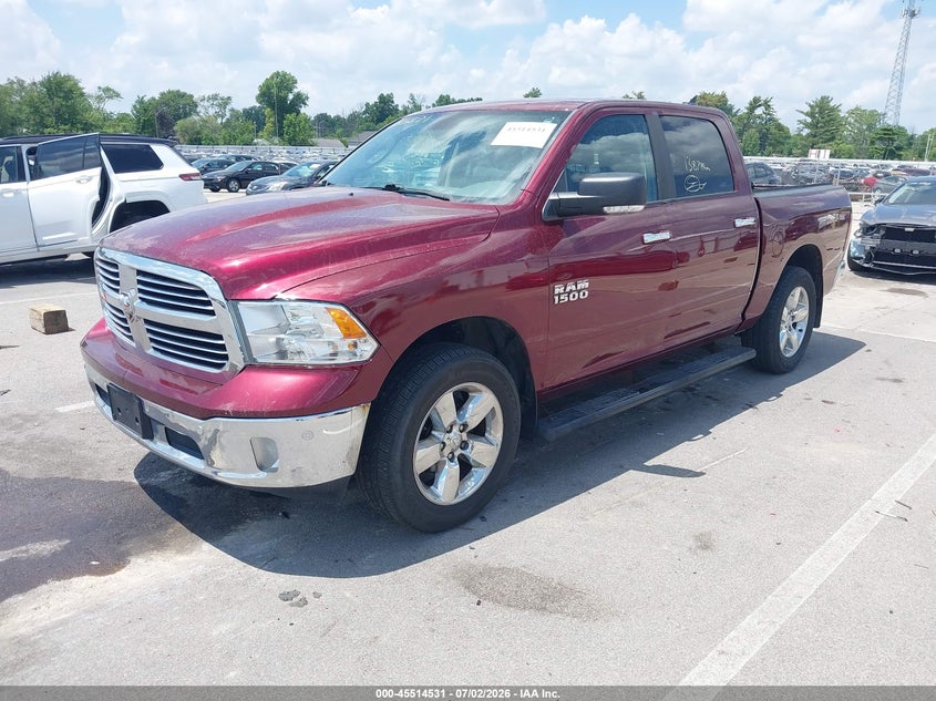 Vin: 1c6rr7lg8gs411909, lot: 46012747, ram 1500 big horn 20162