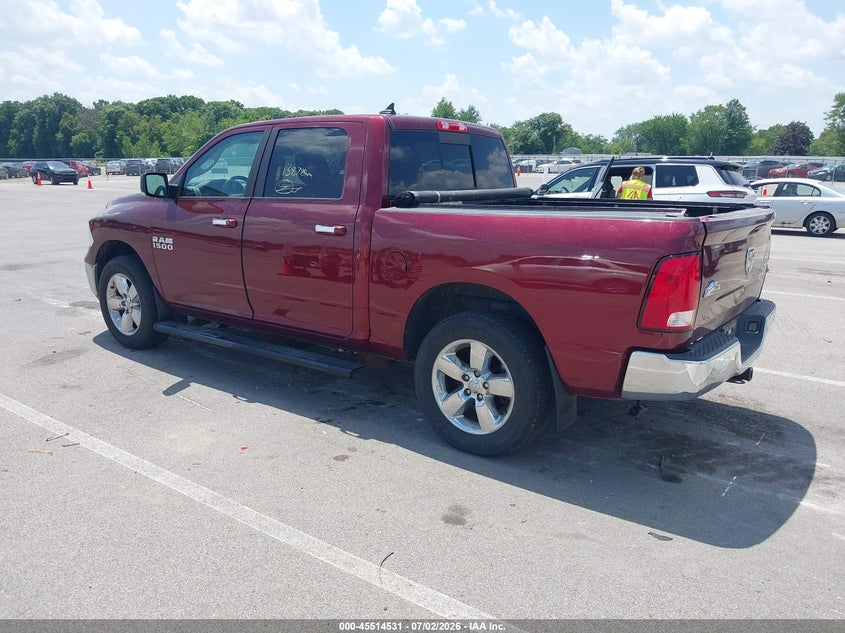Vin: 1c6rr7lg8gs411909, lot: 46012747, ram 1500 big horn 20163