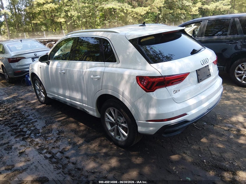 Vin: wa1decf38r1052175, lot: 46012802, audi q3 premium 45 tfsi s line quattro tiptronic 20243
