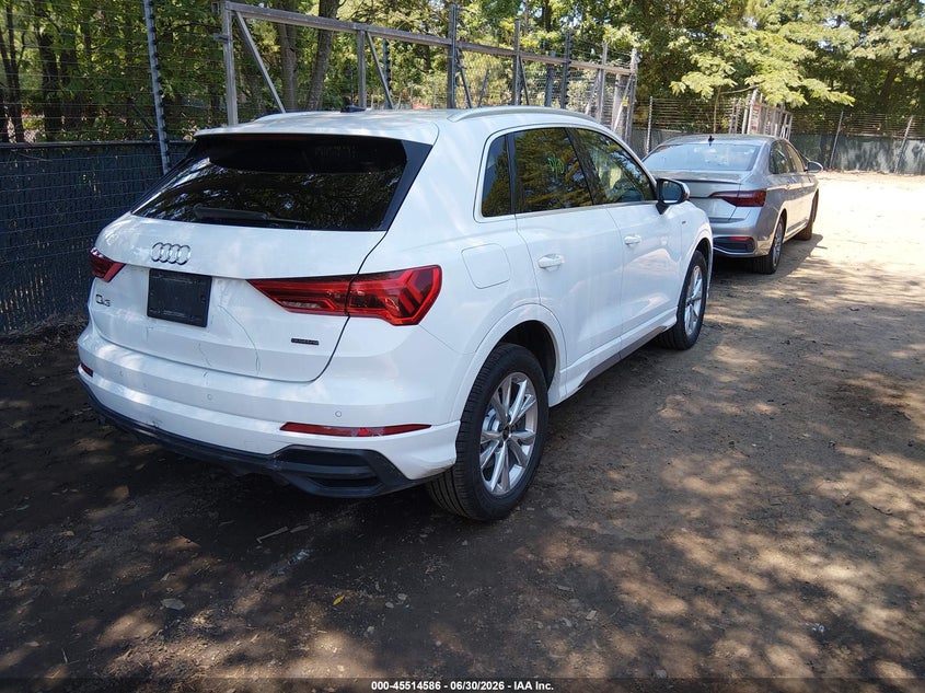 Vin: wa1decf38r1052175, lot: 46012802, audi q3 premium 45 tfsi s line quattro tiptronic 20244